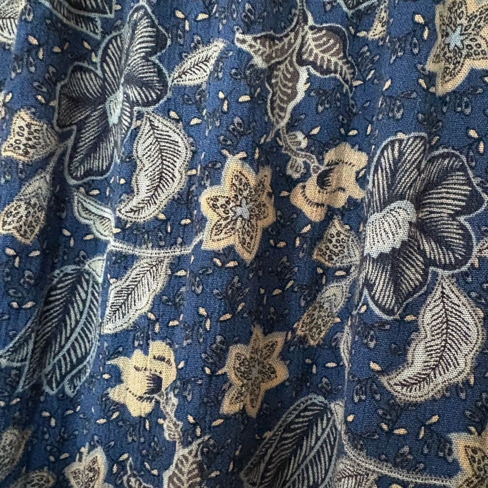 Roan + Ryan Willa Chic Blue Floral Maxi Dress w/ Adj. Straps, Liner and Pockets. - Picture 7 of 14